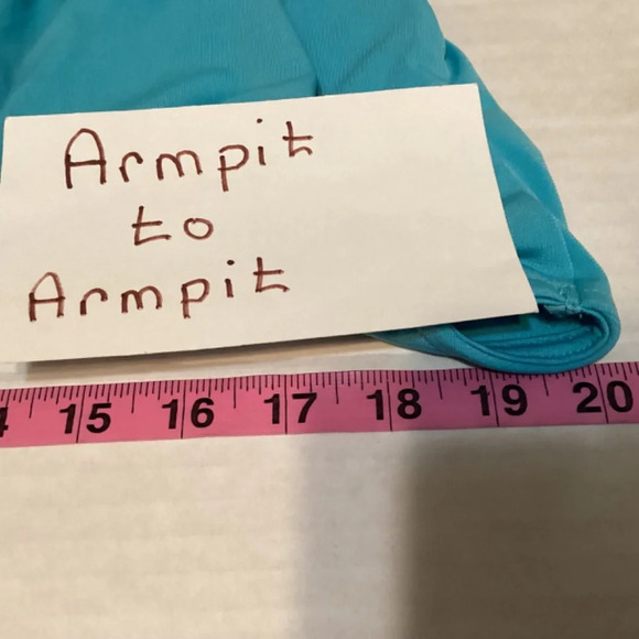 Venus top womens SZ XL sexy ruched deep v-neck vibrant turquoise pullover NWOT - Picture 9 of 10